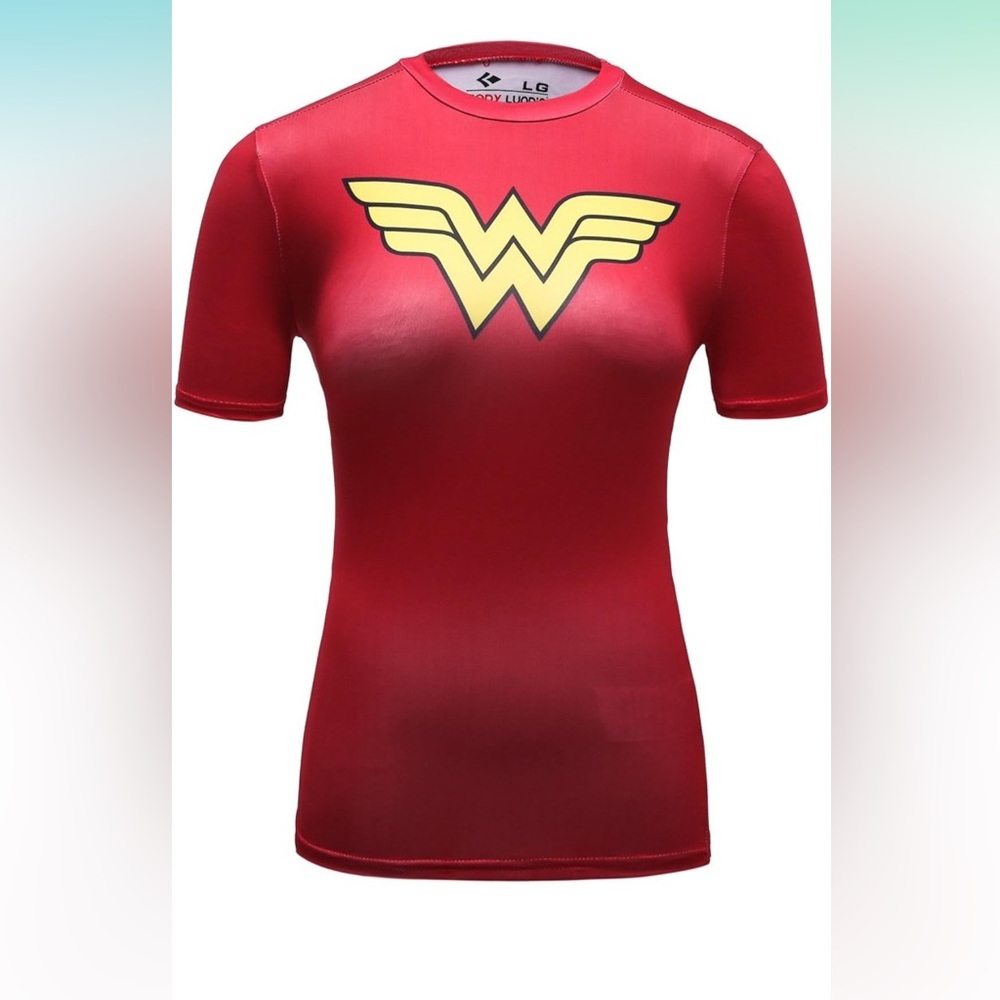 Red Wonder Woman Muscle Tee